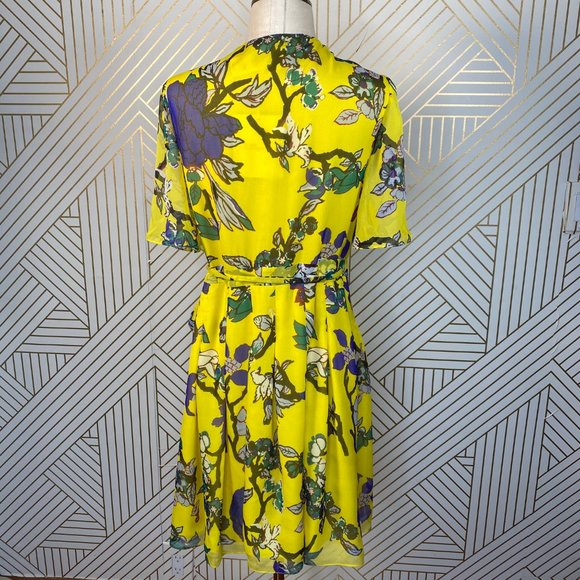 Diane von Furstenberg Katina Dress Chrome Yellow - Picture 7 of 8